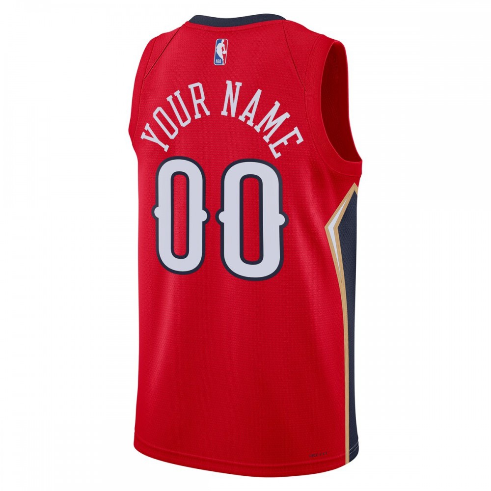 New Orleans Pelicans Jordan Brand Unisex 2022/23 Swingman Custom Jersey - Statement Edition - Red-Pro Kit Vault | Brand New 26/27 Sports Jerseys